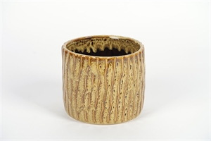 Blumentopf, Miel Ø18x H15.5cm, honig Blumentopf, Miel Ø18x H15.5cm, honig