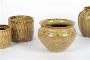 Blumentopf, Miel - bauchig Ø23x H17cm, honig Blumentopf, Miel - bauchig Ø23x H17cm, honig