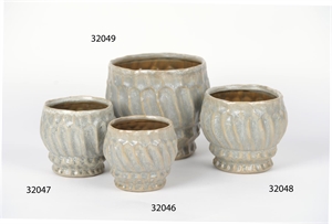 Blumentopf, Sjiek Keramik Ø14.5x H12.2cm, grau Blumentopf, Sjiek Keramik Ø14.5x H12.2cm, grau