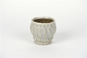 Blumentopf, Sjiek Keramik Ø15.2,5x H14cm, grau Blumentopf, Sjiek Keramik Ø15.2,5x H14cm, grau