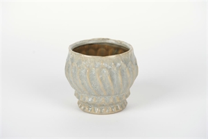 Blumentopf, Sjiek Keramik Ø17.8x H15.5cm, grau Blumentopf, Sjiek Keramik Ø17.8x H15.5cm, grau