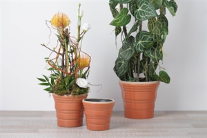 Blumentopf, Bord brut Ø14.5x H13cm, sequoia Blumentopf, Bord brut Ø14.5x H13cm, sequoia