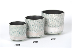 Blumentopf, Florentine Ø14x H14cm, aqua Blumentopf, Florentine Ø14x H14cm, aqua