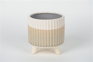 Blumentopf, Tri-tone Ø17x H17cm, green Blumentopf, Tri-tone Ø17x H17cm, green