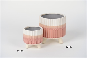 Blumentopf, Tri-tone Ø15.5x H15cm, pink Blumentopf, Tri-tone Ø15.5x H15cm, pink