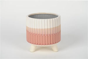 Blumentopf, Tri-tone Ø17x H17cm, pink Blumentopf, Tri-tone Ø17x H17cm, pink