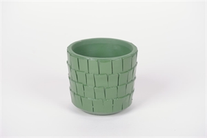 Blumentopf, Guts Ø14.5x H13cm, grün Blumentopf, Guts Ø14.5x H13cm, grün
