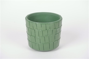 Blumentopf, Guts Ø18x H16cm, grün Blumentopf, Guts Ø18x H16cm, grün