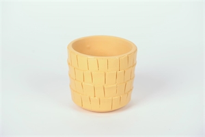 Blumentopf, Yummy Ø14.5x H13cm, gelb Blumentopf, Yummy Ø14.5x H13cm, gelb