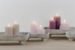 Schale, Cement L25.5x 14.5x H7.5cm, rohweiss Schale, Cement L25.5x 14.5x H7.5cm, rohweiss