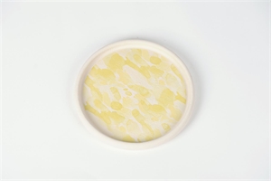 Rundschale, paint lemon ice Ø28x H3.5cm, gelb