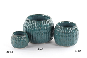 Blumentopf, Tire Track Keramik Ø9.5x H7cm, petrol Blumentopf, Tire Track Keramik Ø9.5x H7cm, petrol