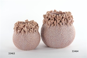 Blumentopf, Riffkoralle Keramik Ø18x H17cm, rosa