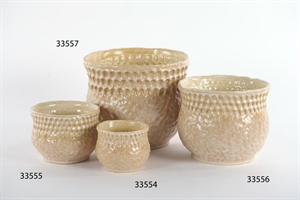 Blumentopf, Pierre Keramik Ø11.5x H9cm, rurale Blumentopf, Pierre Keramik Ø11.5x H9cm, rurale