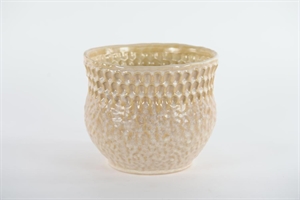 Blumentopf, Pierre Keramik Ø24.5x H20.5cm, rurale Blumentopf, Pierre Keramik Ø24.5x H20.5cm, rurale