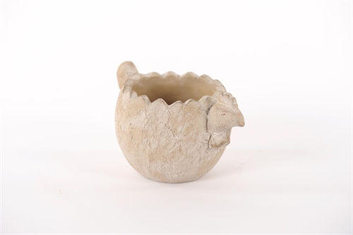 Blumentopf, Henny - Ø18.8x H11cm, zement Blumentopf, Henny - Ø18.8x H11cm, zement