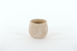Blumentopf, Aura - Zement Ø12x H10.3cm, creme Blumentopf, Aura - Zement Ø12x H10.3cm, creme
