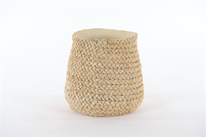 Blumentopf, Trenza Ø23.5x H22cm, zement Blumentopf, Trenza Ø23.5x H22cm, zement