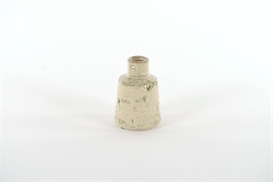 BlumenVase, Grooved Ø8.5x H12cm, spinach/white BlumenVase, Grooved Ø8.5x H12cm, spinach/white