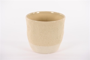 Blumentopf, Kinuwa Ø17.4x H15.3cm, creme Blumentopf, Kinuwa Ø17.4x H15.3cm, creme