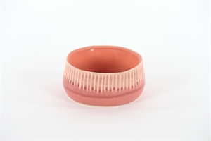 BlumenSchale, Rosaripp Ø16x H7cm, rosa BlumenSchale, Rosaripp Ø16x H7cm, rosa