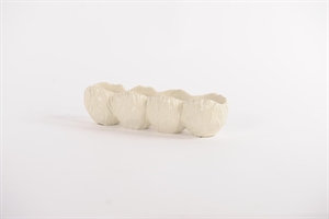 Blumentopf, Cosse-4 Zement L33x 10x H8.8cm, creme Blumentopf, Cosse-4 Zement L33x 10x H8.8cm, creme