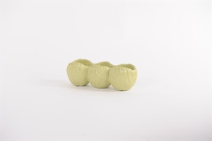 Blumentopf, Cosse3 Zement L25.8x 10x H8.8cm, grün Blumentopf, Cosse3 Zement L25.8x 10x H8.8cm, grün