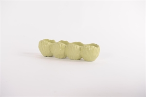 Blumentopf, Cosse-4 Zement L33x 10x H8.8cm, grün Blumentopf, Cosse-4 Zement L33x 10x H8.8cm, grün