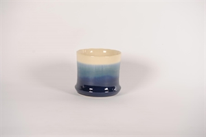 Blumentopf, Ombre- Keramik Ø16.5x H14.5cm, capri-blue Blumentopf, Ombre- Keramik Ø16.5x H14.5cm, capri-blue