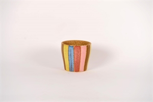 Blumentopf, Striped sweetness Ø13.5x H13cm, bunt Blumentopf, Striped sweetness Ø13.5x H13cm, bunt