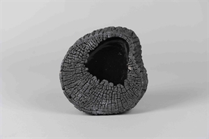 Pflanzer, Woodgrain Ø21x H20.5cm, black Pflanzer, Woodgrain Ø21x H20.5cm, black