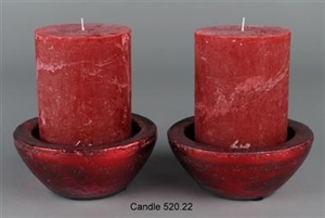 Kerzenhalter, Cerámica Brillo 15x 5cm, rot Kerzenhalter, Cerámica Brillo 15x 5cm, rot