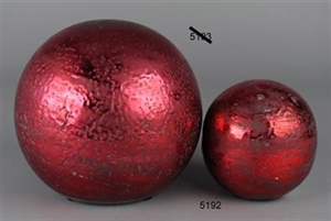 Deko Kugel, Cerámica Brillo 12cm, rot Deko Kugel, Cerámica Brillo 12cm, rot
