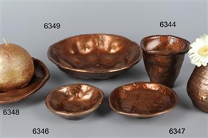 Keramik-Schale, Cuivre 11x 3.7cm, kupfer