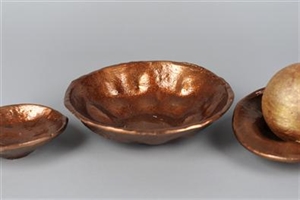 Keramik-Schale, Cuivre 22x 5.7cm, kupfer