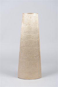 Vase, Alu L18x 11x H50cm, gold mink Vase, Alu L18x 11x H50cm, gold mink