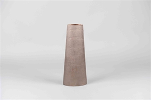 Vase, Alu L16.5x 9.5x H40cm, copper mink