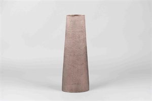Vase, Alu L18x 11x H50cm, copper mink