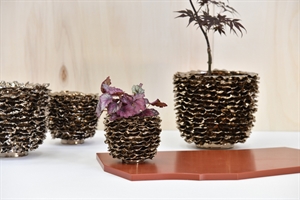 Blumentopf, Skerp Keramik Ø14x H12cm, bronce Blumentopf, Skerp Keramik Ø14x H12cm, bronce