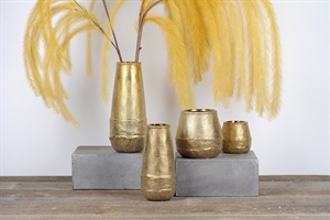 BlumenVase, Goldy Ø13.5x H29.5cm, gold BlumenVase, Goldy Ø13.5x H29.5cm, gold