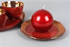 Schale, Keramik Coccinella 20.5x 2cm, rot* Schale, Keramik Coccinella 20.5x 2cm, rot*