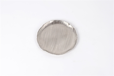 Rundplatte, Alu- Streifen Ø27x H2cm, silver