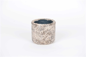 Blumentopf, Glimmer rock Ø9x H8.5cm, sand Blumentopf, Glimmer rock Ø9x H8.5cm, sand