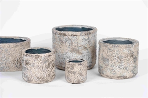 Blumentopf, Glimmer rock Ø21x H18.5cm, sand Blumentopf, Glimmer rock Ø21x H18.5cm, sand