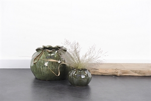 BlumenTopf, Keramik Bolsita Ø11x H8cm, grün BlumenTopf, Keramik Bolsita Ø11x H8cm, grün