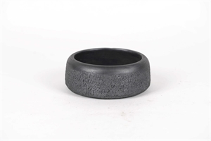 BlumenSchale, Blackstone Ø20.5x H8cm, schwarz BlumenSchale, Blackstone Ø20.5x H8cm, schwarz