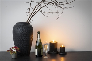 Vase, Keramik Blackstone Ø25.5 x H40cm, schwarz Vase, Keramik Blackstone Ø25.5 x H40cm, schwarz