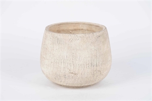 Blumentopf, Crag Ø28.5x H22.5cm, white* Blumentopf, Crag Ø28.5x H22.5cm, white*