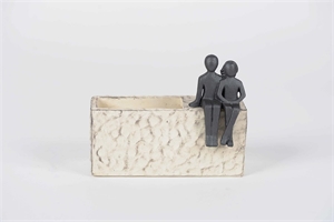 BlumenSchale, Sit on it L22x 10x H17.5cm, zement BlumenSchale, Sit on it L22x 10x H17.5cm, zement