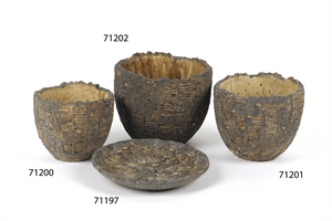 Blumentopf, Rubble Zement Ø14x H12.5cm, stone Blumentopf, Rubble Zement Ø14x H12.5cm, stone